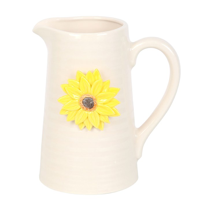 Eleanoras Hello Sunshine Flower Jug with 3D Sunflower Vases