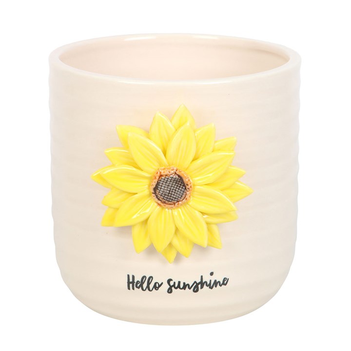Eleanoras Hello Sunshine Plant Pot With 3d Sunflower Plant Pots
