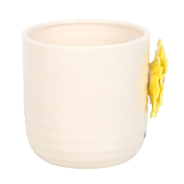 Eleanoras Hello Sunshine Plant Pot With 3d Sunflower Plant Pots