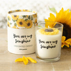 Eleanoras You Are My Sunshine Candle with 3D Sunflower 