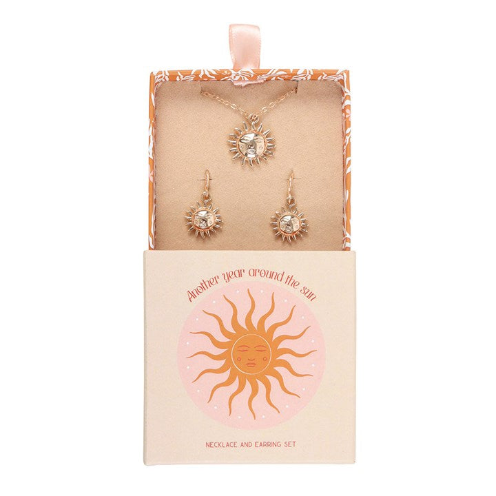 Eleanoras Sun Earring & Necklace Set Jewellery