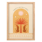 Eleanoras Leopard Palm Framed Wall Art Print Framed Prints