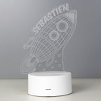 Space Rocket Led Night Light | Personalised
