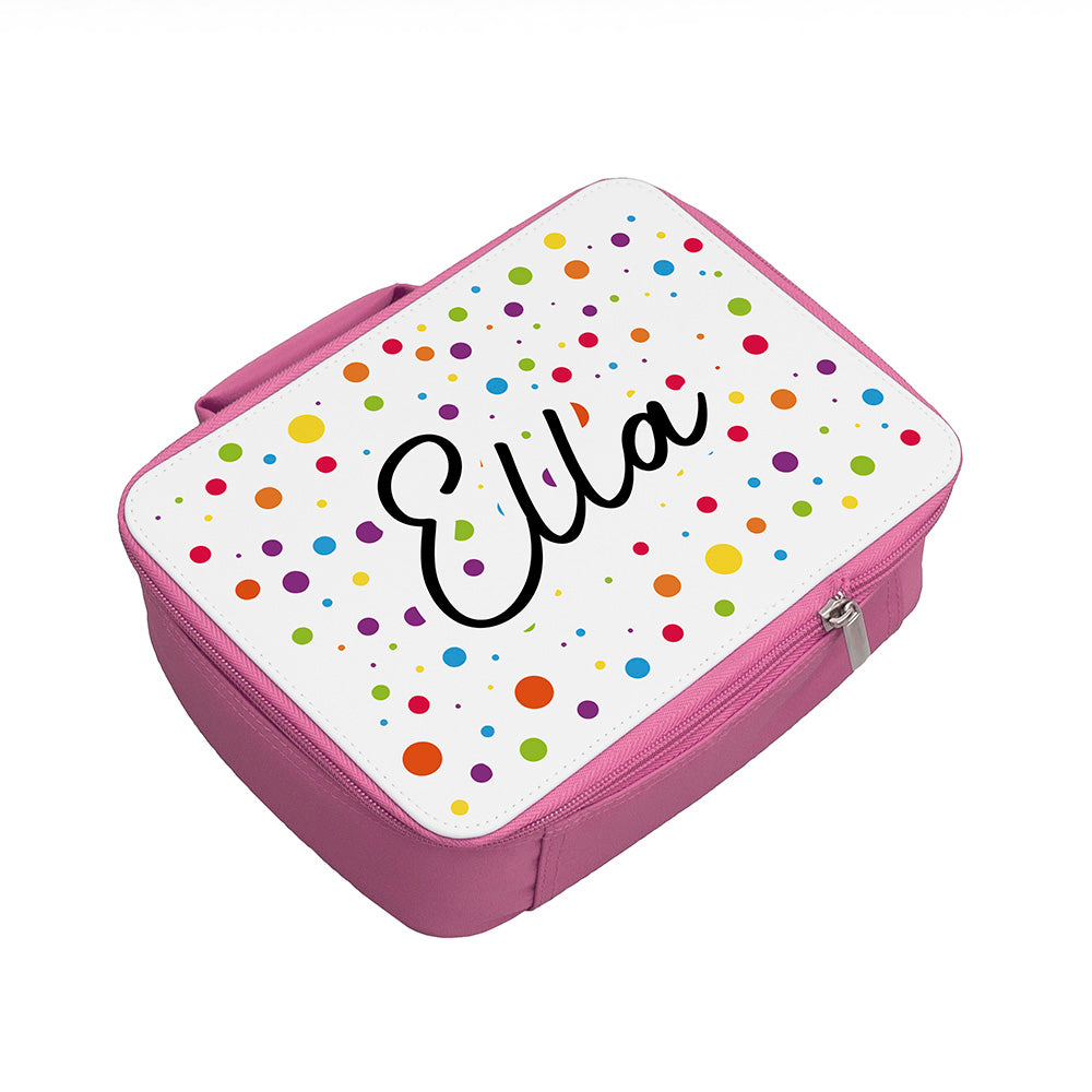 Kids Insulated Pink Lunch Bag | Personalised