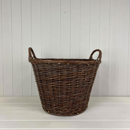 WILLOW ROUND LOG BASKET