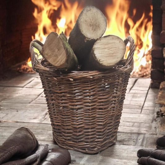 WILLOW ROUND KINDLING BASKET