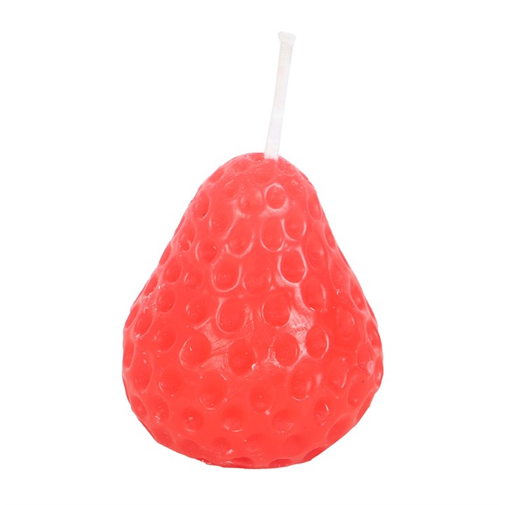 Eleanoras Set Of 3 Strawberry Shaped Candles Candles