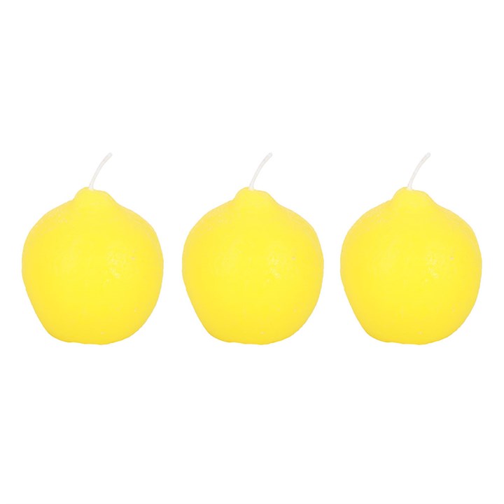 Eleanoras Set Of 3 Lemon Candles Candles