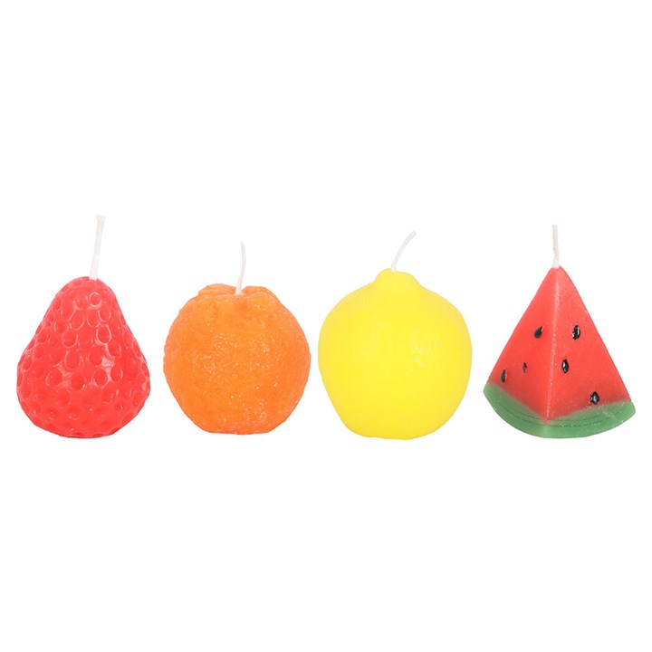 Eleanoras Set Of 4 Fruit Shaped Candles Candles