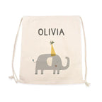Eleanoras ELEPHANT PERSONALISED COTTON NURSERY BAG 