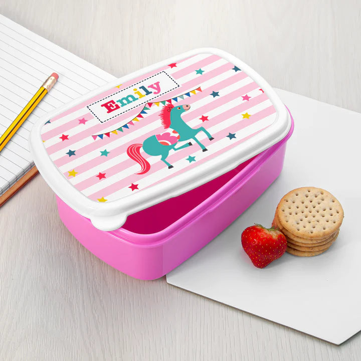 Eleanoras CIRCUS HORSE PERSONALISED LUNCH BOX Lunch Boxes