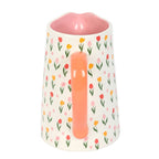 Tulip Print Ceramic Flower Jug