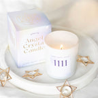 Eleanoras Angel Number 1111  Crystal Chip Candle Candles