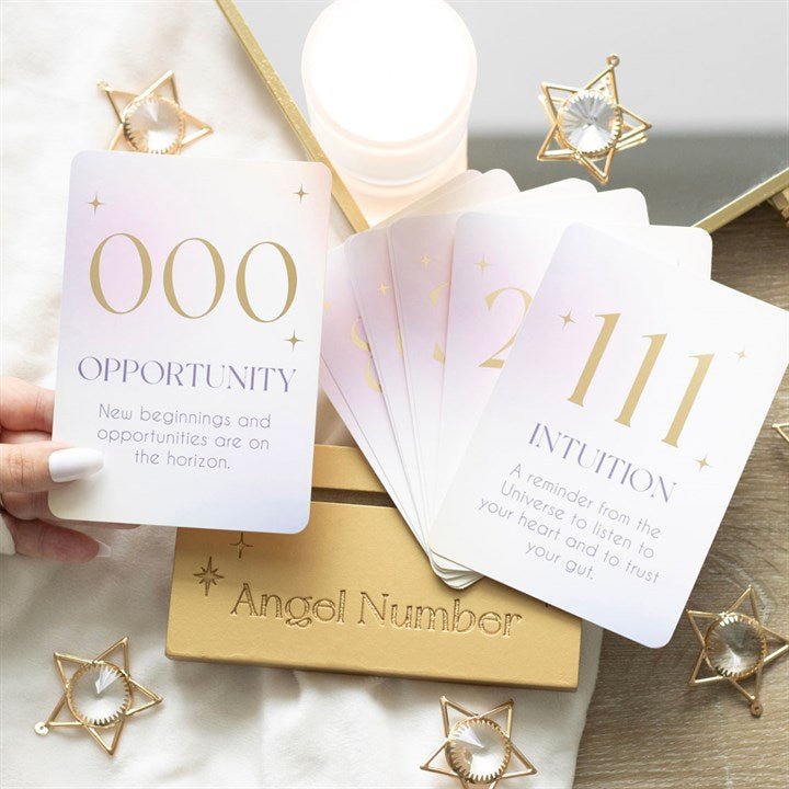 Eleanoras Angel Number Affirmation Cards With Stand Affirmation Cards