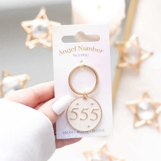 Eleanoras 555 ANGEL NUMBER KEYRING Keyrings