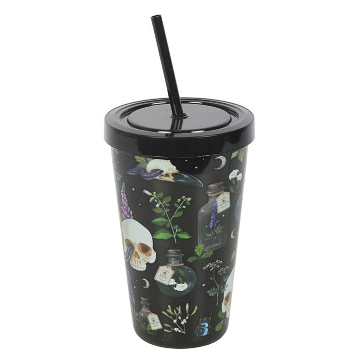 Eleanoras Venom & Vines Print Tumbler with Straw Drinkware