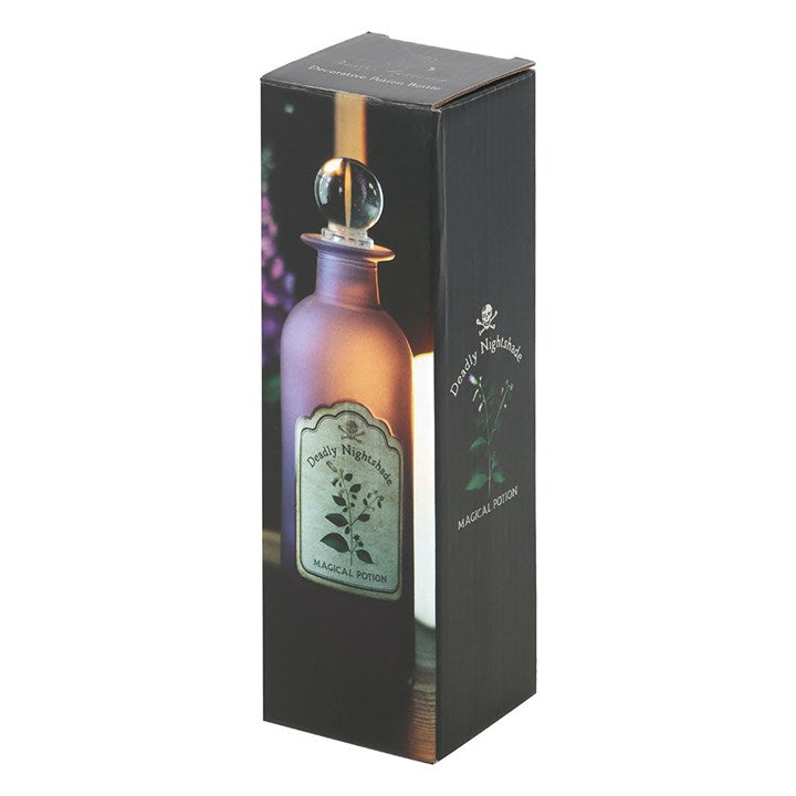 Eleanoras Deadly Nightshade Decorative Glass Potion Bottle 
