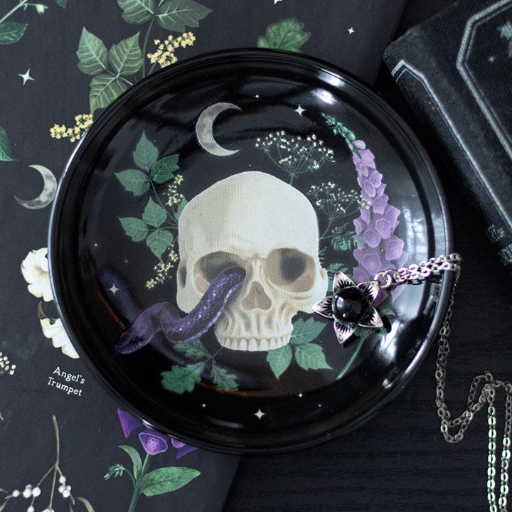 Eleanoras Venom & Vines Skull Trinket Dish Jewellery Storage