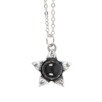 Eleanoras Deadly Nightshade Necklace with Black Obsidian on Greeting Card 