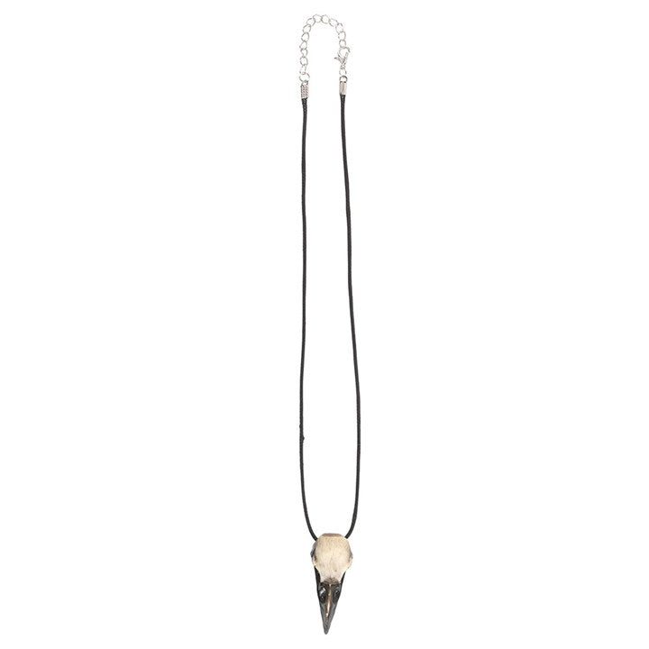 Eleanoras Resin Crow Skull Necklace Jewellery
