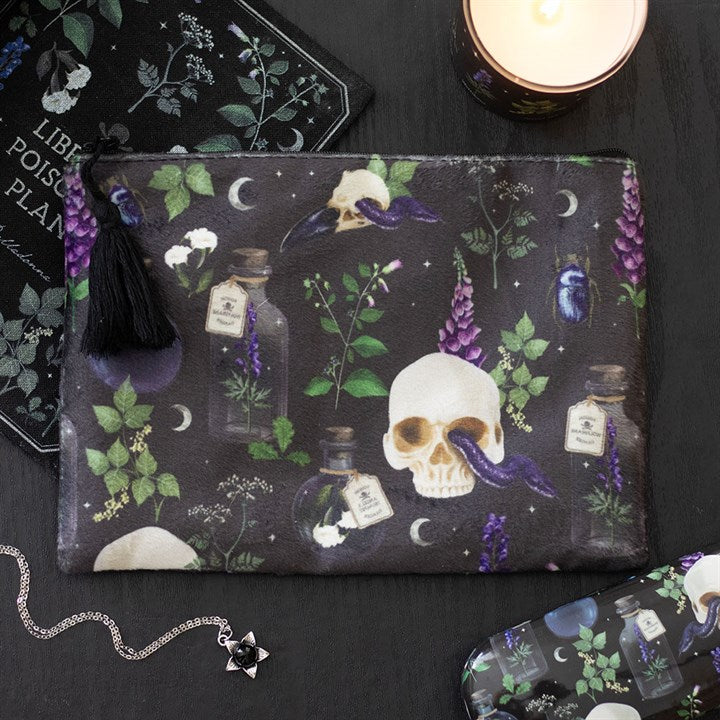 Eleanoras Venom & Vines Print Makeup Bag 