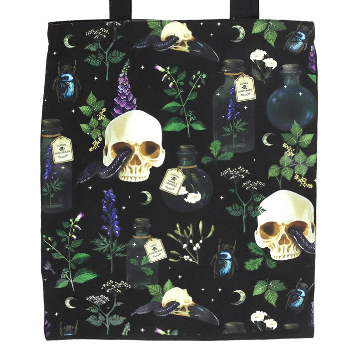 Eleanoras Venom & Vines Print Polycotton Tote Bag 