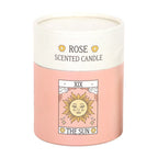 The Sun Vintage Tarot Rose Candle