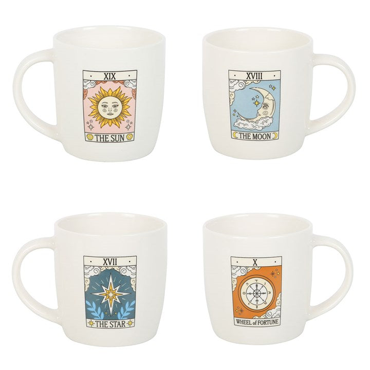 Eleanoras Set of 4 Vintage Tarot Mugs Mugs