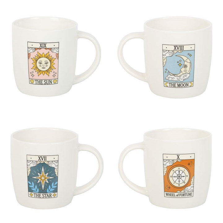 Eleanoras Set of 4 Vintage Tarot Mugs Mugs
