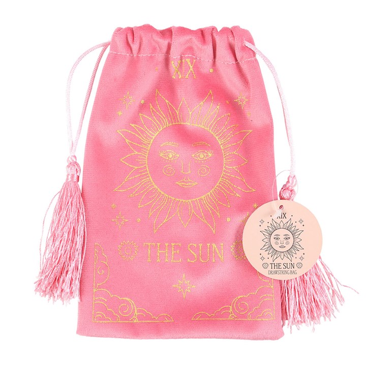 Eleanoras The Sun Vintage Tarot Velvet Drawstring Bag Bags & Purses