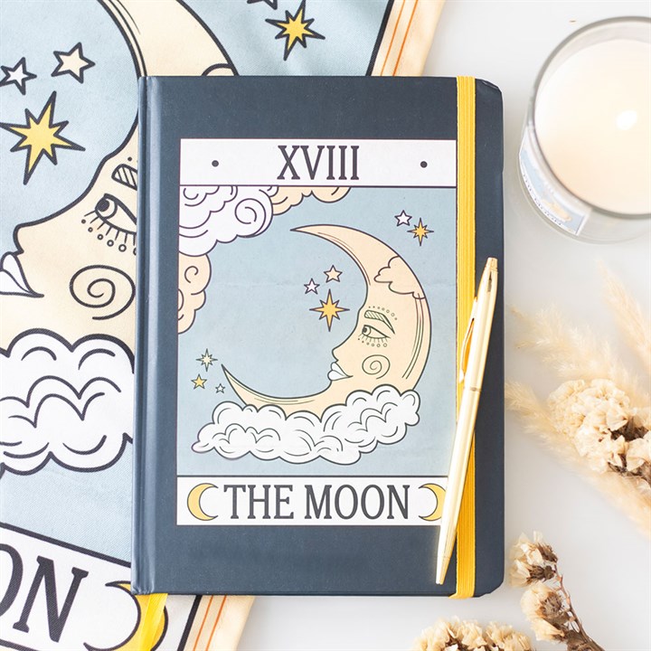 Eleanoras The Moon Vintage Tarot A5 Notebook Notebooks & Journals