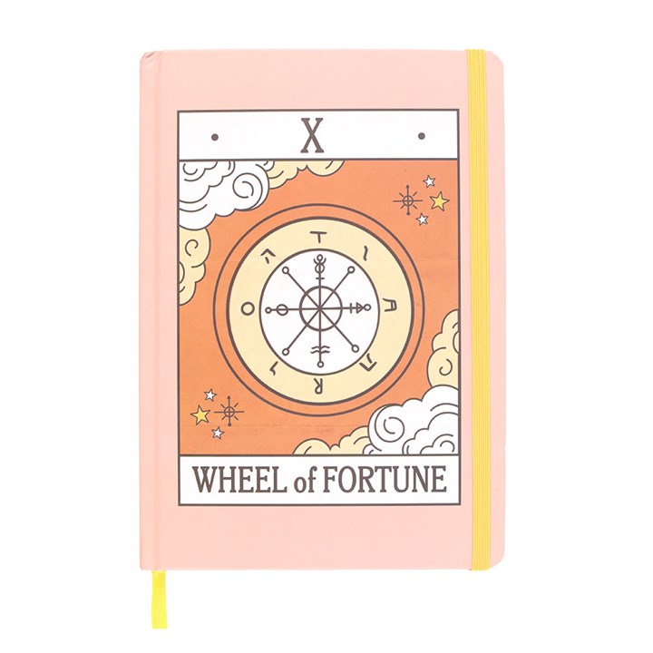 Eleanoras The Wheel of Fortune Vintage Tarot A5 Notebook Notebooks & Journals