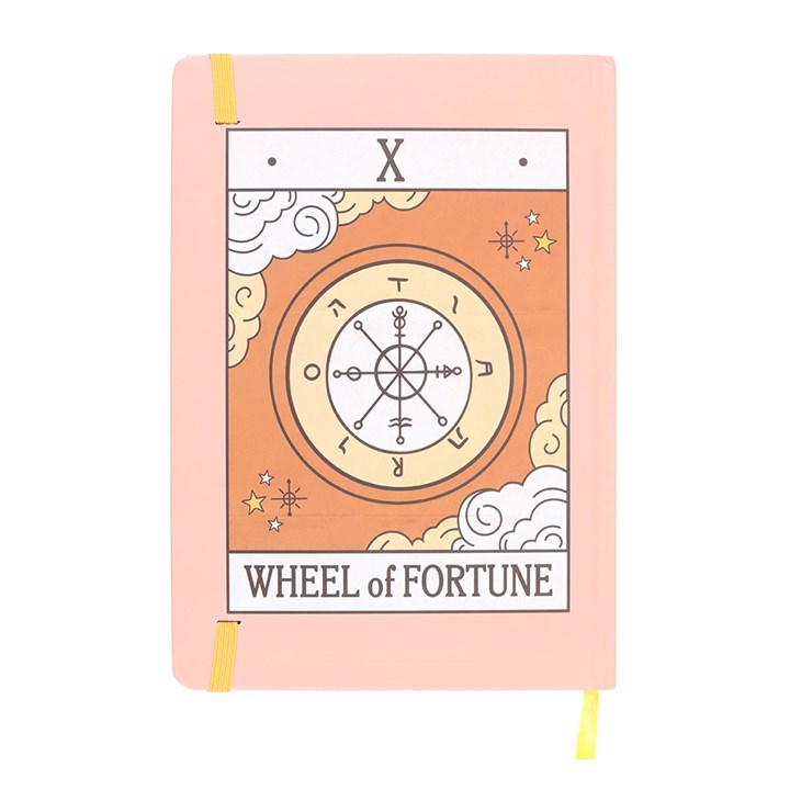 Eleanoras The Wheel of Fortune Vintage Tarot A5 Notebook Notebooks & Journals