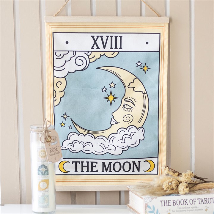 Eleanoras The Moon Vintage Tarot Wall Hanging Wall Hangings & Plaques