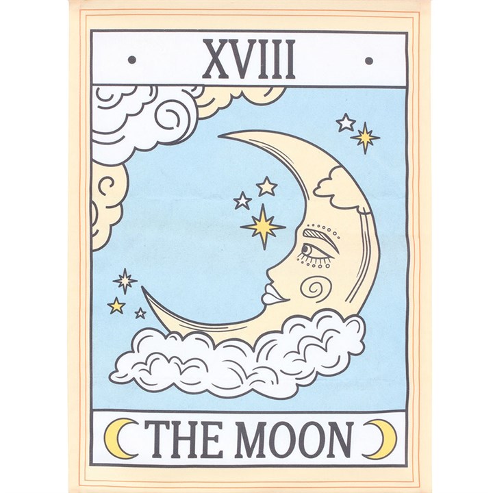 Eleanoras The Moon Vintage Tarot Wall Hanging Wall Hangings & Plaques