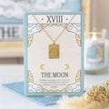 Eleanoras The Moon Vintage Tarot Necklace on Greeting Card 
