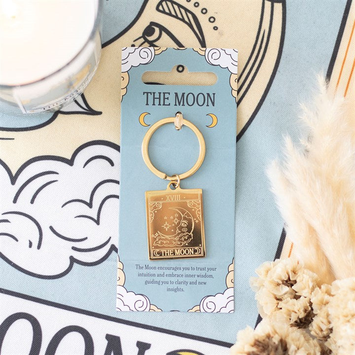 Eleanoras The Moon Vintage Tarot Keyring Keyrings