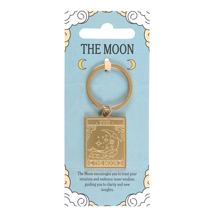 Eleanoras The Moon Vintage Tarot Keyring Keyrings