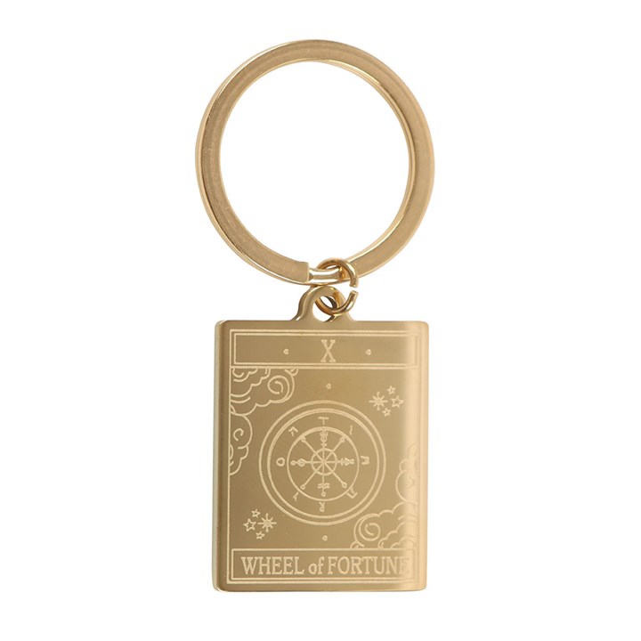 Eleanoras The Wheel of Fortune Vintage Tarot Keyring Keyrings