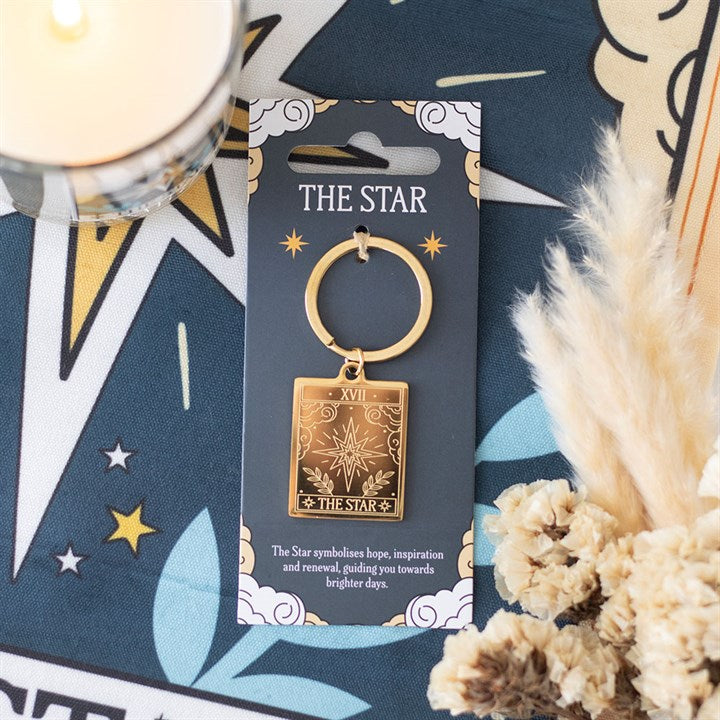 Eleanoras The Star Vintage Tarot Keyring Keyrings