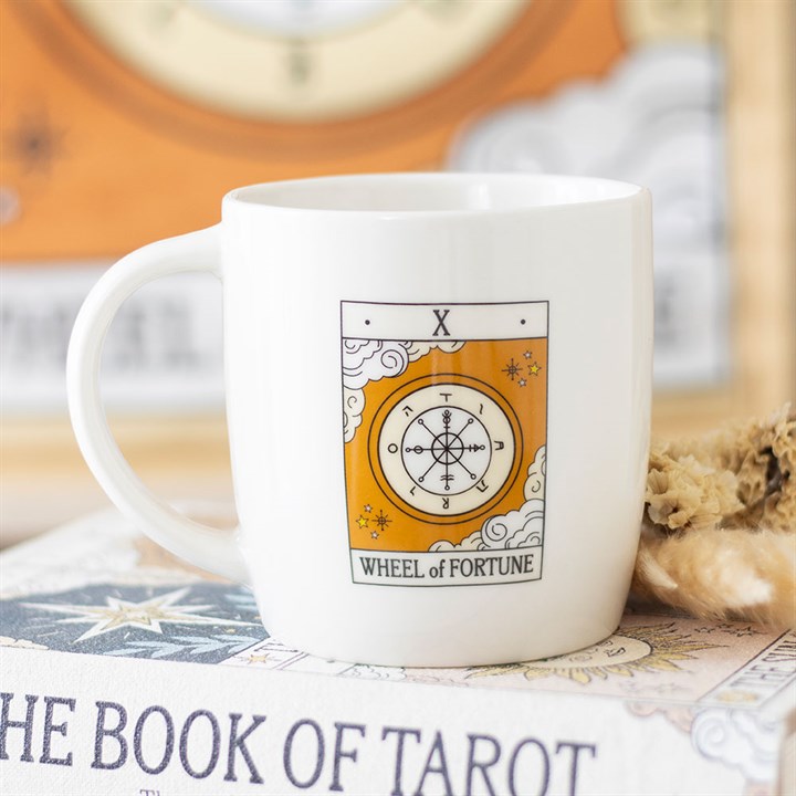 Eleanoras The Wheel of Fortune Vintage Tarot  Mug Mugs