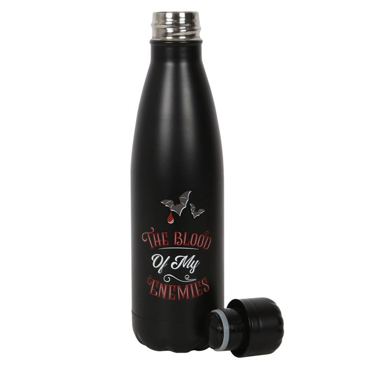 Eleanoras BLOOD OF MY ENEMIES METAL WATER BOTTLE WATER BOTTLES