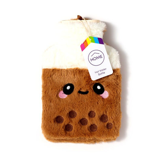 Eleanoras BUBBLE TEA FOODIEMALS  HOT WATER BOTTLE WITH PLUSH COVER Hot Water Bottles