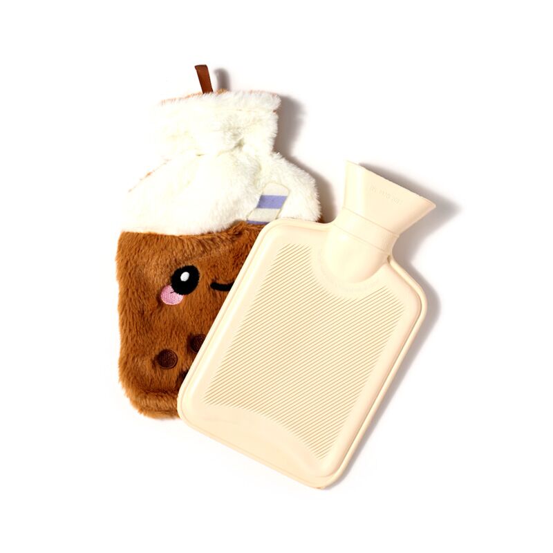 Eleanoras BUBBLE TEA FOODIEMALS  HOT WATER BOTTLE WITH PLUSH COVER Hot Water Bottles