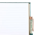 Eleanoras Book Of Abundance Journal With Green Adventurine Crystal Pen Notebooks & Journals
