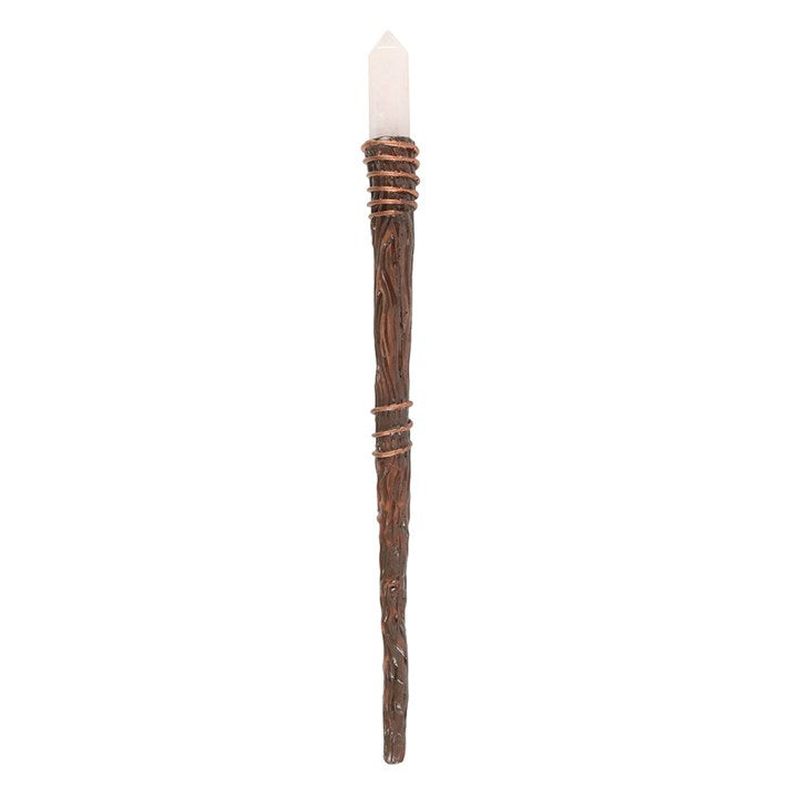 Eleanoras Thin Energy Clearing Aura Quartz Crystal Wand 