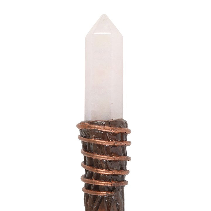 Eleanoras Thin Energy Clearing Aura Quartz Crystal Wand 