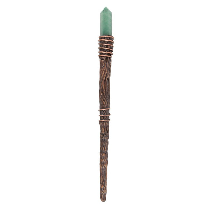 Eleanoras Thin Abundance Green Adventurine Crystal Wand 