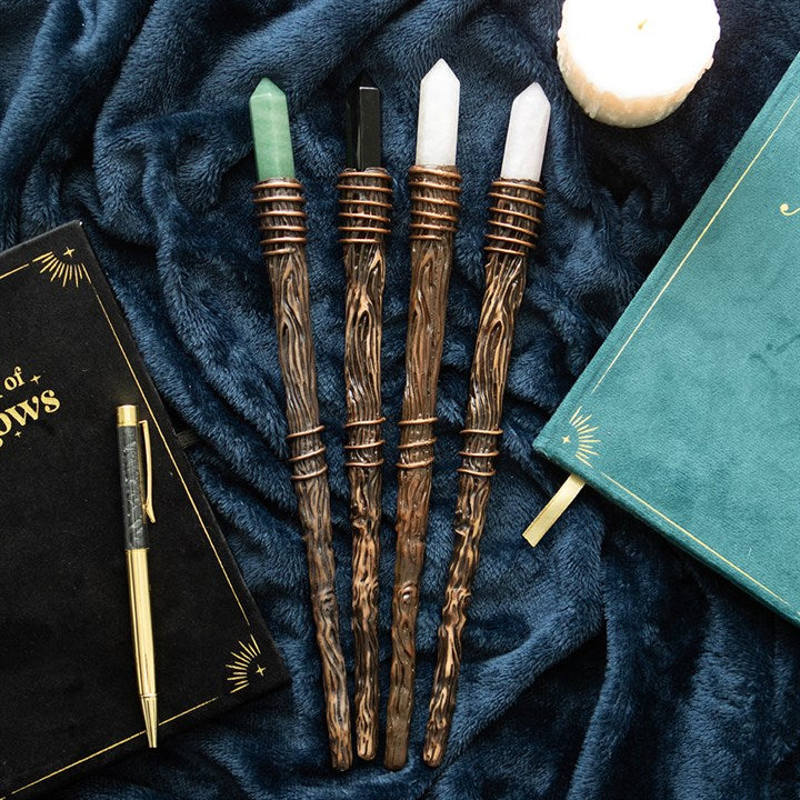 Eleanoras Thin Abundance Green Adventurine Crystal Wand 