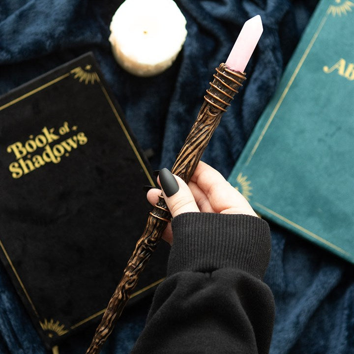 Eleanoras THIN ROMANCE ROSE QUARTZ CRYSTAL WAND 